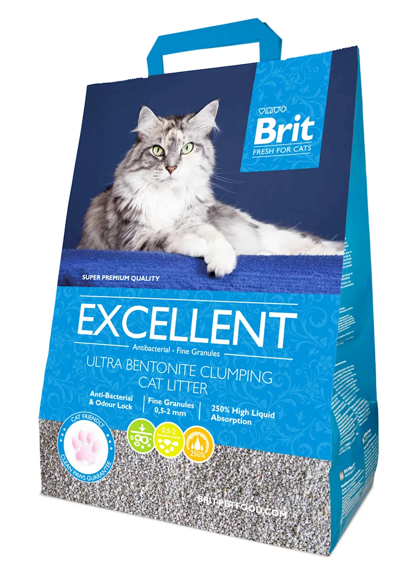 Brit Fresh Excellent Ultra topalaşan pişik qumu, 5 kq — Bakı