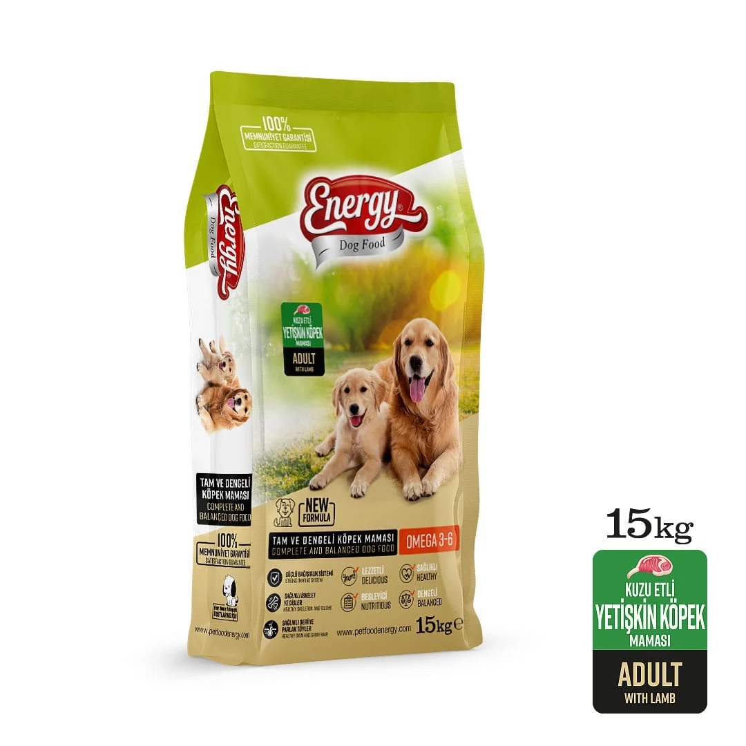 Energy Dog Food Rich in Lamb, yetkin itlər üçün quru yem, quzu ilə (çəki ilə) — Bakı