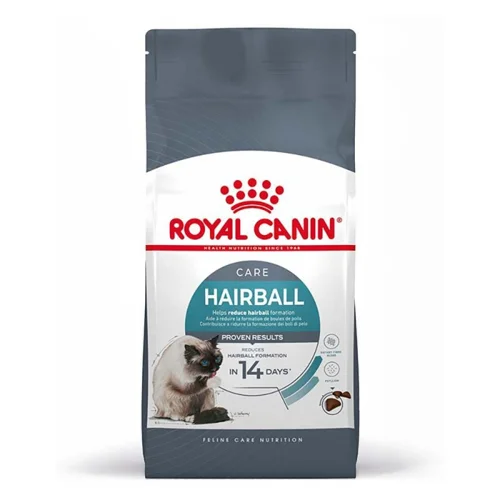 Royal Canin Hairball Care, yetkin pişiklərdə mədə-bağırsaq traktında tük topalarının əmələ gəlməsinin qarşısını almaq üçün quru yem (çəki ilə) — Zoo.az — Pişiklər