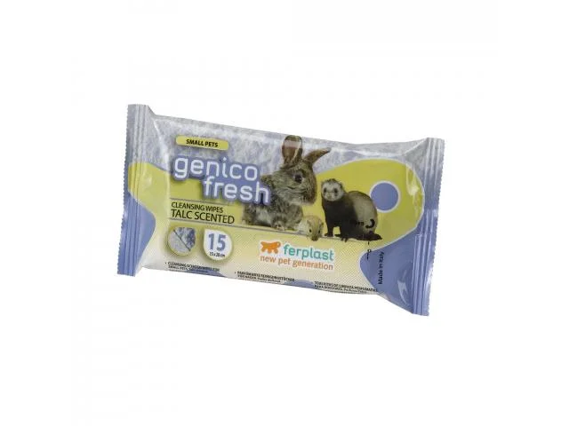 Ferplast Genico Fresh Talc təmizləyici salfetlər gəmiricilər üçün, 15 ədəd — Bakı
