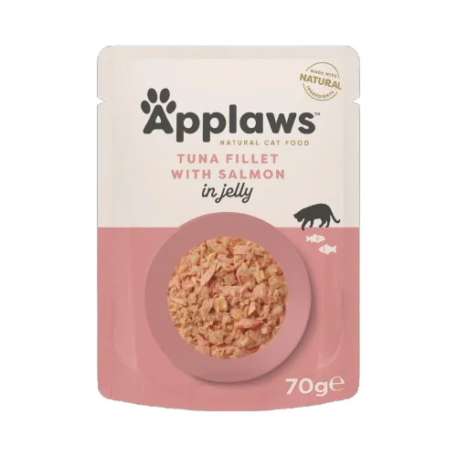 Applaws Jeledə Tuna və Qızılbalıqlı Yaş Pişik Yemi, Jeledə Tuna və Qızılbalıqlı, 70 q — Bakı