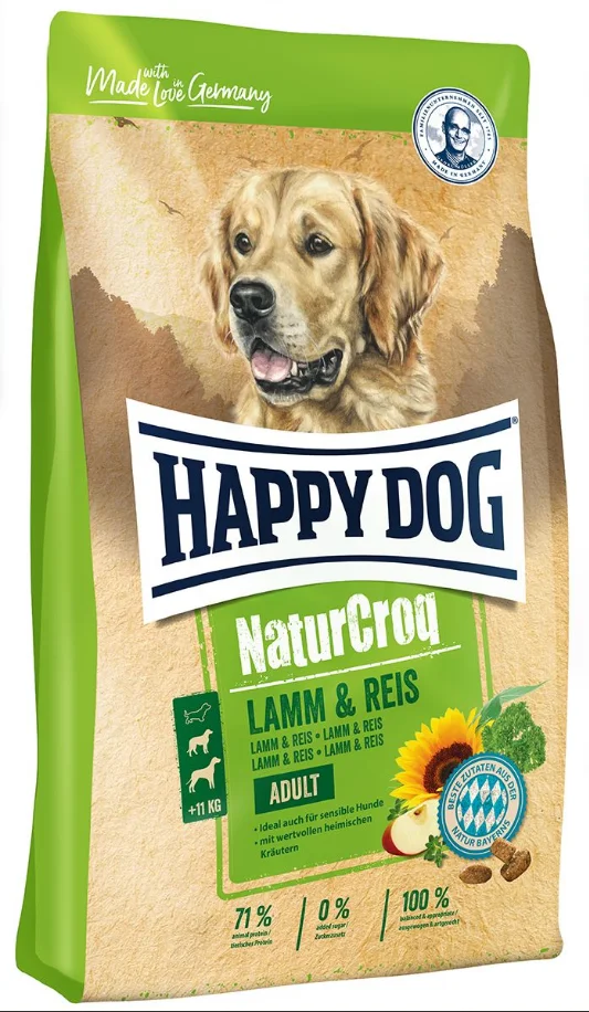 Happy Dog Natur Croq Lamm & Reis, yetkin itlər üçün quru yem, quzu və düyü ilə (çəki ilə) — Bakı