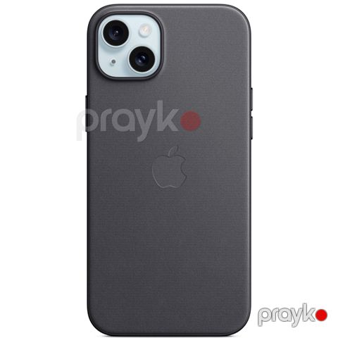 iPhone 15 Plus FineWoven Case with MagSafe (MT423ZM) Black — Bakı