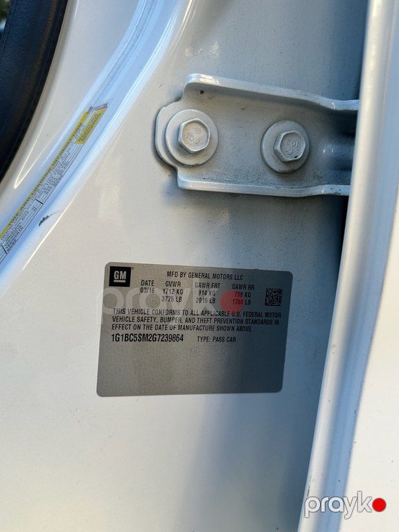 Chevrolet Cruze, 1.4 L, 2016 il, 265 542 km — Avtomobillər, Bakı (7)