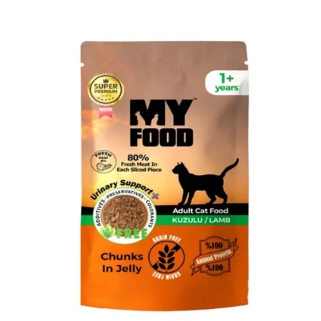 My Food, pişiklər üçün yaş yem, quzu əti ilə, 85 q — Pişiklər