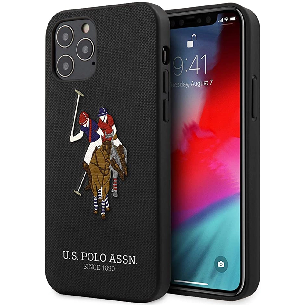 U.S.Polo Assn Iphone 12 case USHCP12MPUGFLBK Black — Bakı