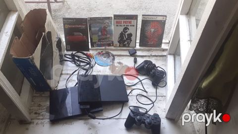 PlayStation 2 Slim oyun konsolu dəsti Komplekt: - PS2 Slim konsol - 2 — Bakı
