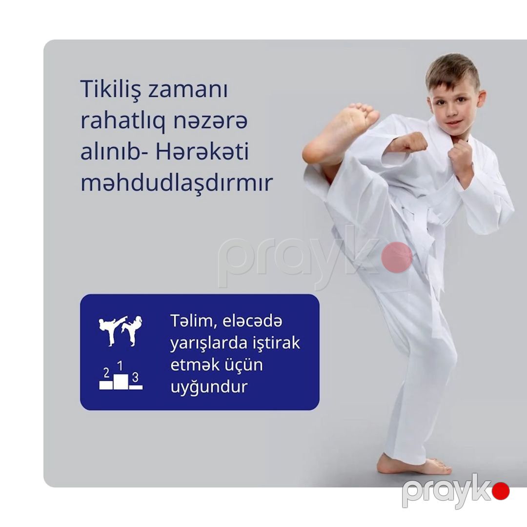 Karate məşqi üçün kimono Adidas LS_1001012, 160 sm — Mallar, Bakı (4)