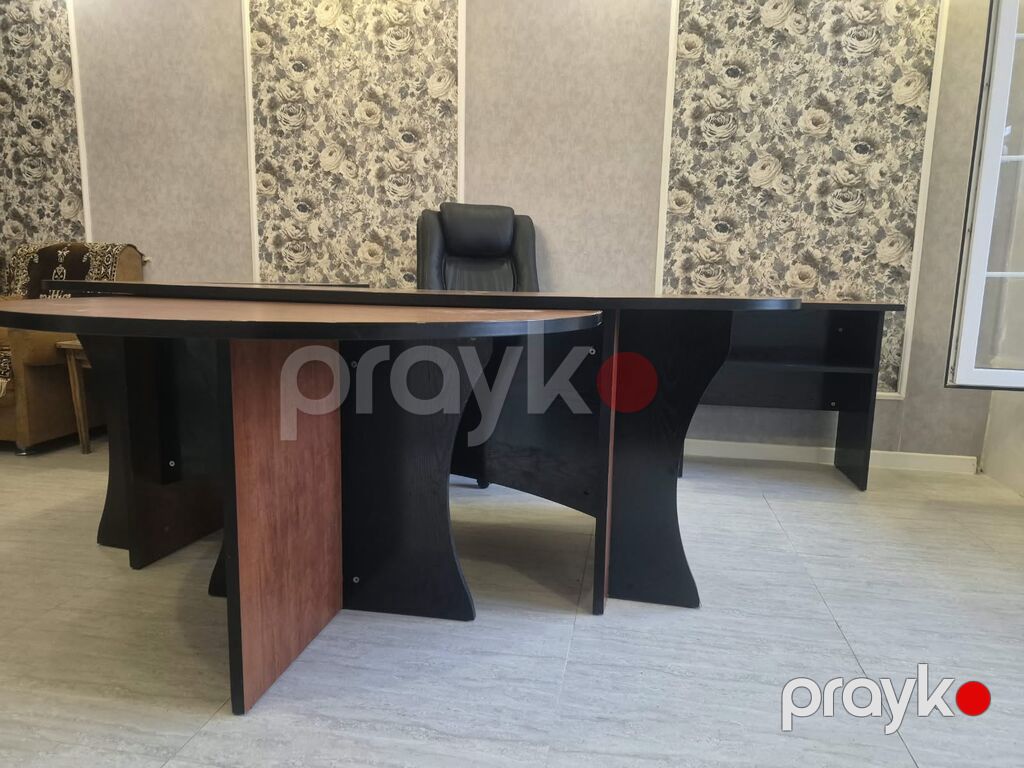 Ofis mebel dəsti Tərkibi: - Menecer/ direktor üçün iri bucaq formalı — Ofis mebeli, Bakı (5)