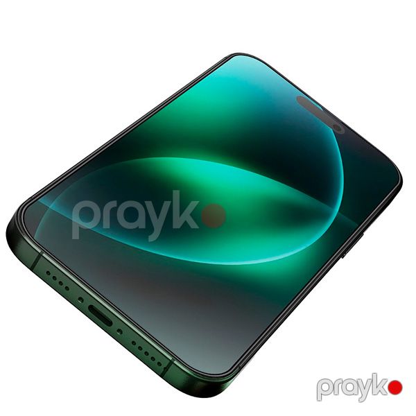 Green Lion 3D Silicone Plus High Definition Edge Glass for iPhone 16 Pro (GN3DSIL16PCL) Şəffaf — Mallar, Bakı (3)