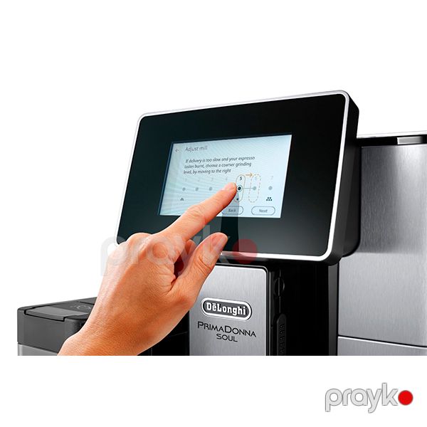 Qəhvədəmləyən DeLonghi ECAM610.75.MB Silver — Mallar, Bakı (4)