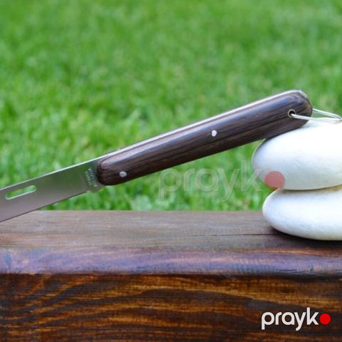 Bağban qayçısı, qızılı mis soyma aparatı və ikibucaqlı calaq bıçağı, paslanmayan polad, qatlanan dizayn, erqonomik tutacaq - prm_015 — Bakı