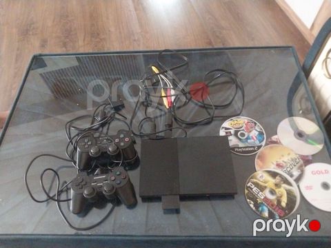 PlayStation 2 Slim oyun konsolu seti Komplekt: - PS2 Slim konsol — Bakı