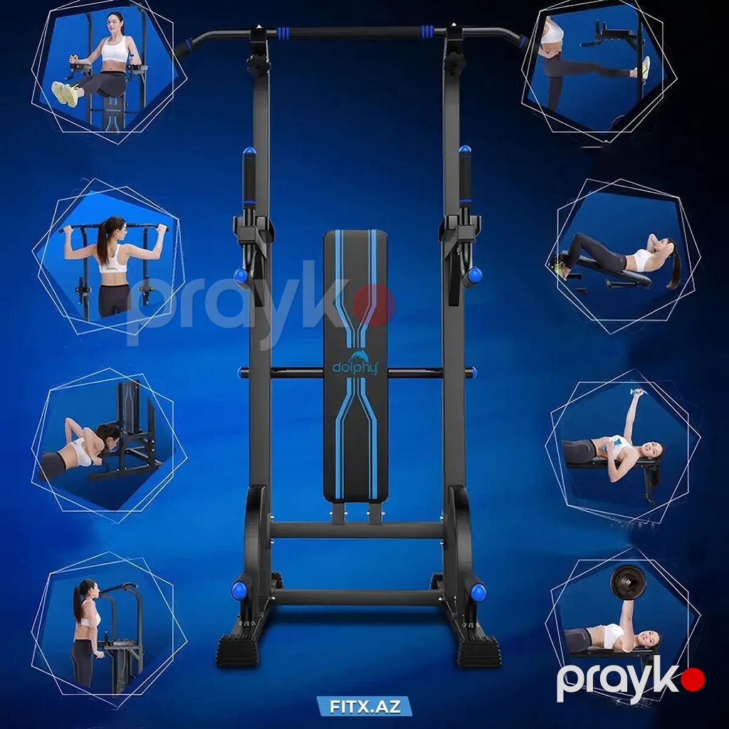 Çoxfunksiyalı ev fitnes stansiyası – Dolphy - Şaquli turnik və — Digər simulyatorlar, Bakı (2)