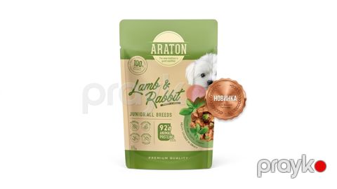 Araton Junior Dog All Breeds with Lamb and Rabbit 85 g — Bakı