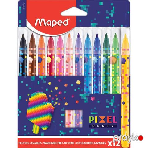 Flomaster Maped Pixel Party 12 Rəng 845413 — Bakı