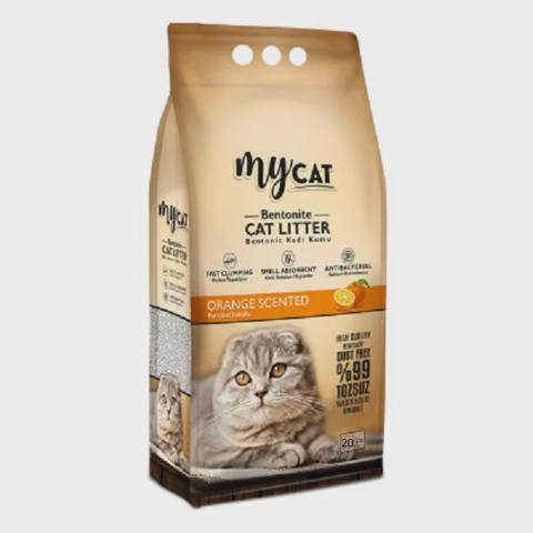My Cat portağal ətirli pişik qumu, 20 l — კატები