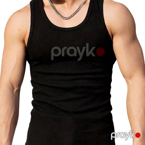 Kişilər üçün mayka 29790489, pambıq, qara, ölçü XXL — Bakı