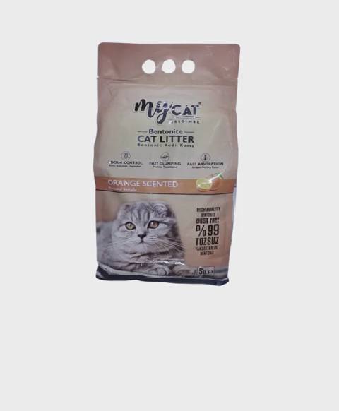My Cat portağal ətirli pişik qumu, 5 l — კატები