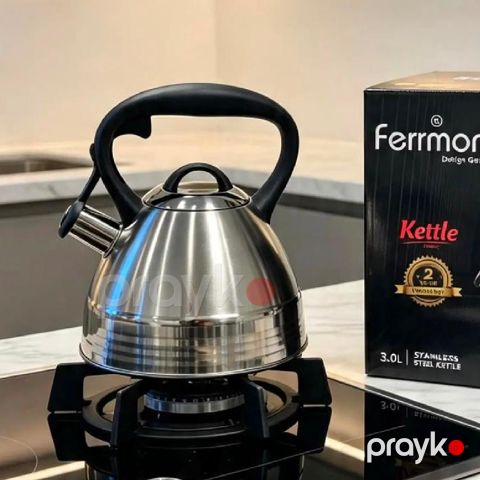 Çaydan Ferrmont FMT-3029, 3000 ml, Paslanmayan polad, Gümüşü — Bakı