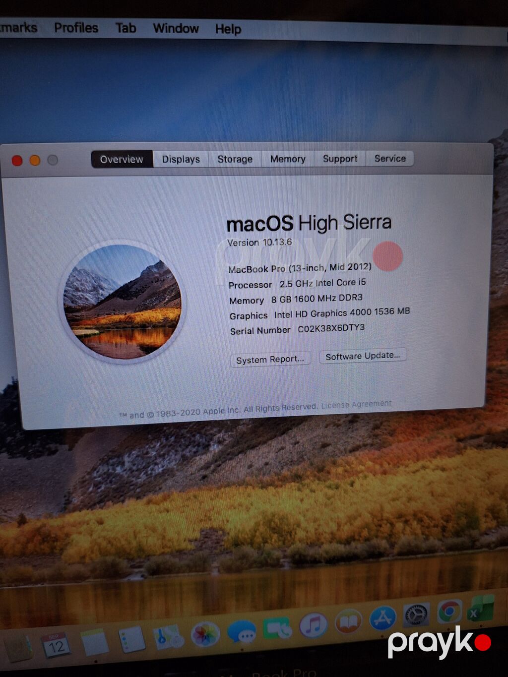 Apple MacBook Pro 13" (Mid 2012) - Ekran: 13.3" LED, parlaq panel — Apple Macbook, Bakı (4)