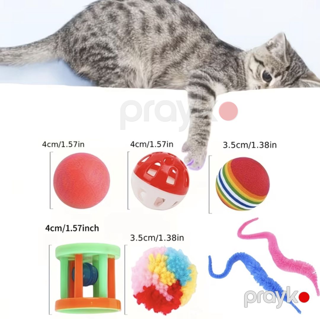Oyuncaq dəsti pişiklər üçün 2244740, polyester, rəngbərəng, 21 əd — Mallar, Bakı (3)