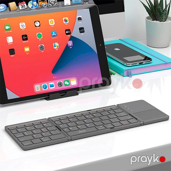 Green Lion Foldable Bluetooth Keyboard (Gnfldbtkbgy) Black — Mallar, Bakı (2)