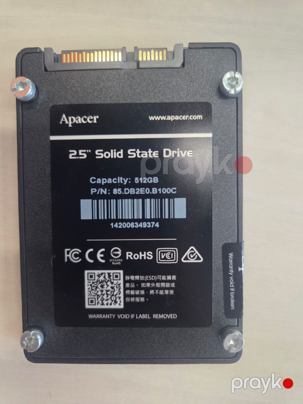 Daxili SSD disk Apacer, 512 GB, 2.5", İşlənmiş — Sabit diskləri, Bakı (2)