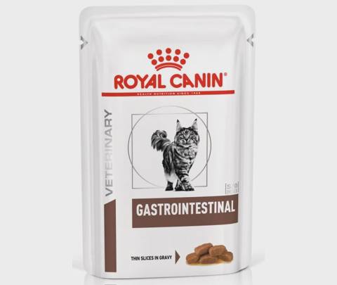 Royal Canin Gastro Intestinal, mədə-bağırsaq traktının müalicəsi zamanı pişiklər üçün yaş yem, sousda, 85 q — Мысықтар