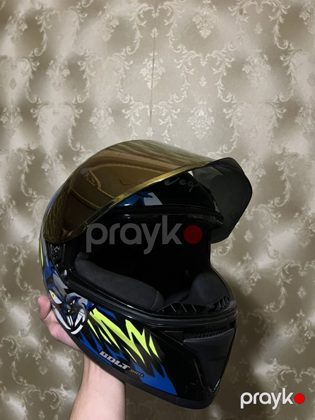 Mototkask – tam üzlü (full-face) model - Brend/model yazıları — Motosiklet geyimi, Bakı (4)
