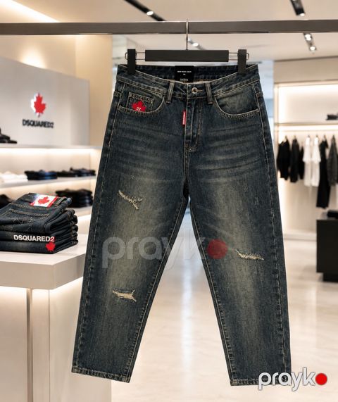 Kişilər üçün baggy cins 3704, xaki, denim, ölçü 34 — Bakı