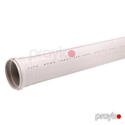 Alfa kanalizasiya borusu (narıncı) 110 - 1,8 MM*1 m