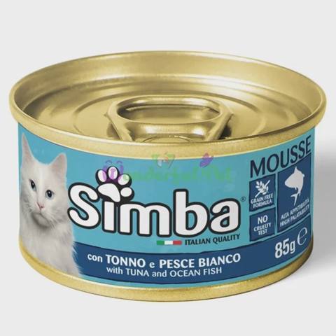 Simba Cat Wet Tuna Ocean Fish, ton balığı və okean balığı, 85 q — კატები