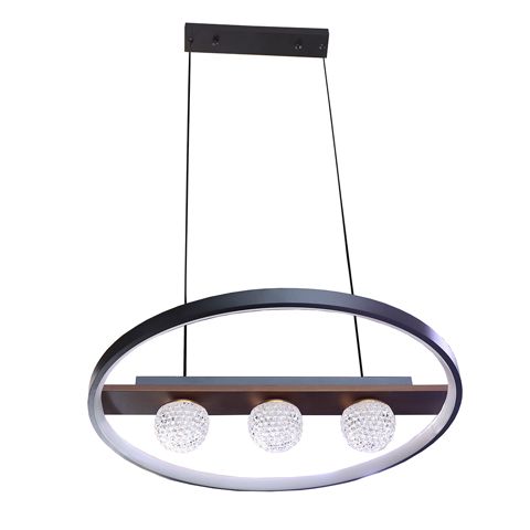 Çilçıraq LED M1038/500+3 500MM 65W 3CCT qara — Bakı