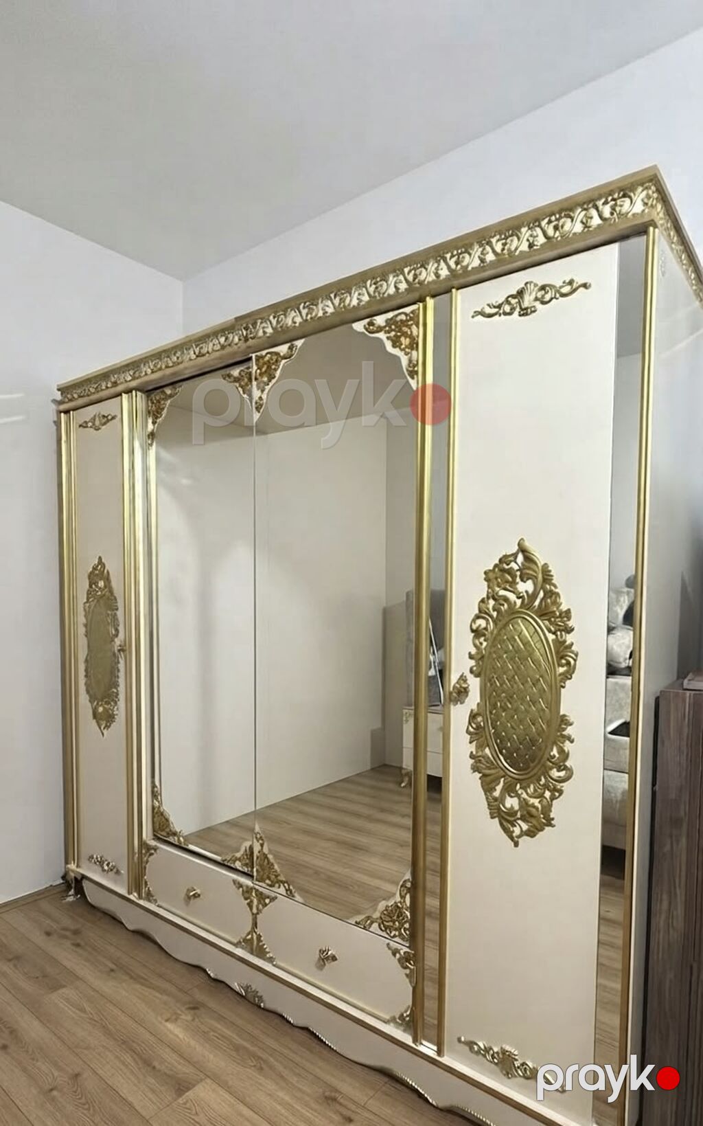 İkinəfərlik çarpayı, Dolab, Termo, 2 tumba, İşlənmiş — Yataq otağı mobilya dəstləri, Bakı (7)