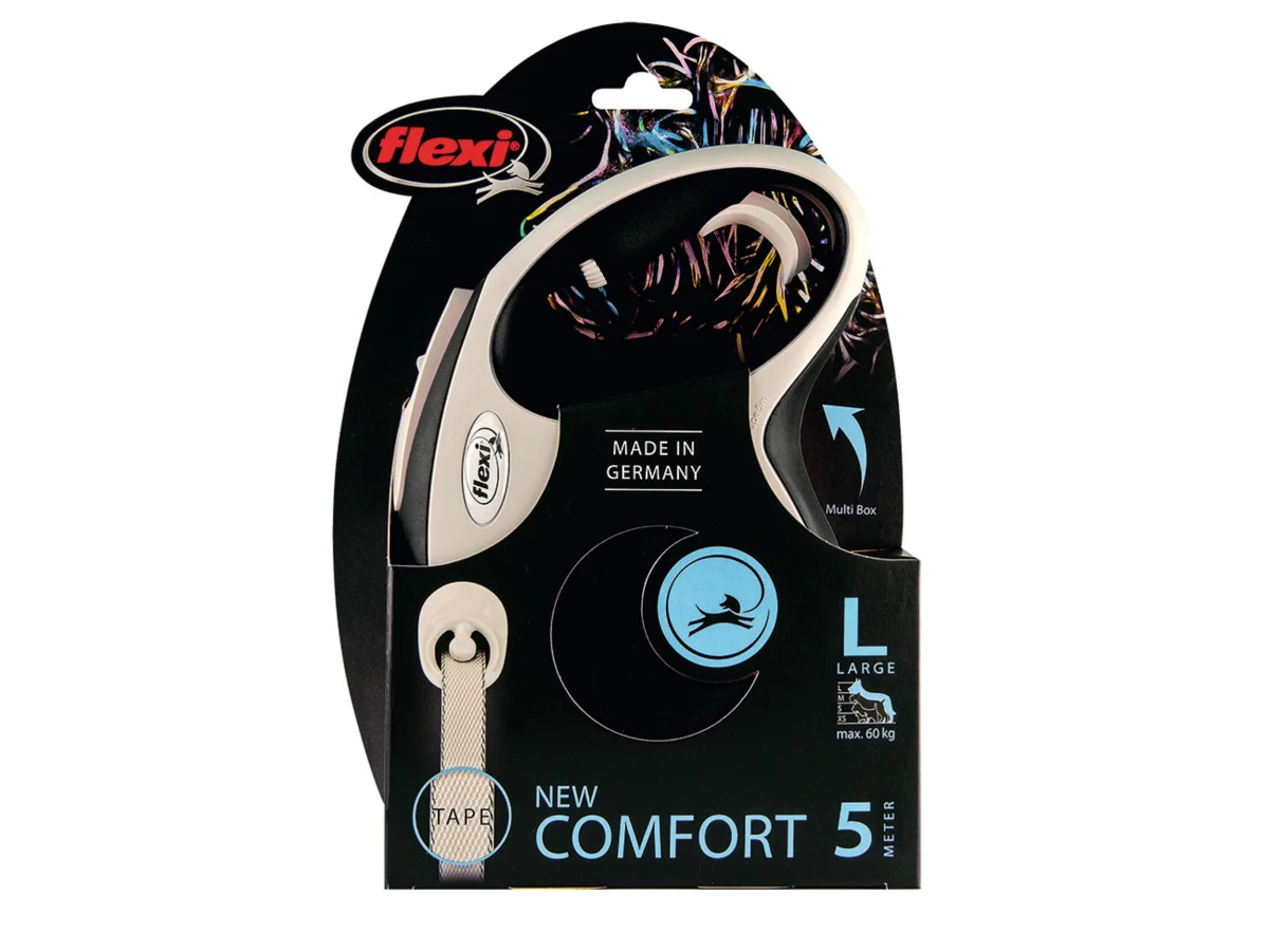 Çəkilə bilən qayış Flexi New Comfort L lent 5 m Qara (Flexi New Comfort tape 5 meter max 60 kg L) — Bakı
