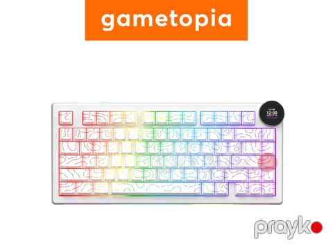 Ajazz AK820 V2 Pro - White Contour — Bakı