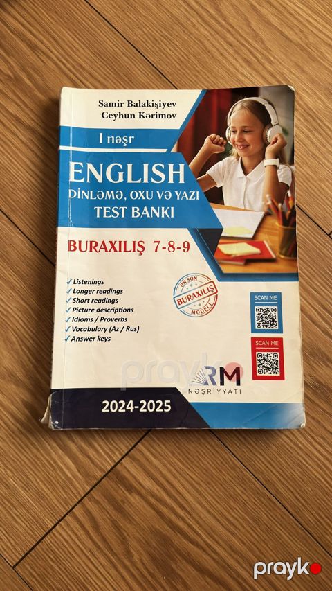 Məhsul: “English Dinləmə, Oxu və Yazı Test Bankı” – I nəşr — Bakı