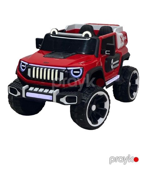Uşaq elektrik avtomobili Family Shop_Электромобиль 32, qara/qırmızı — Bakı
