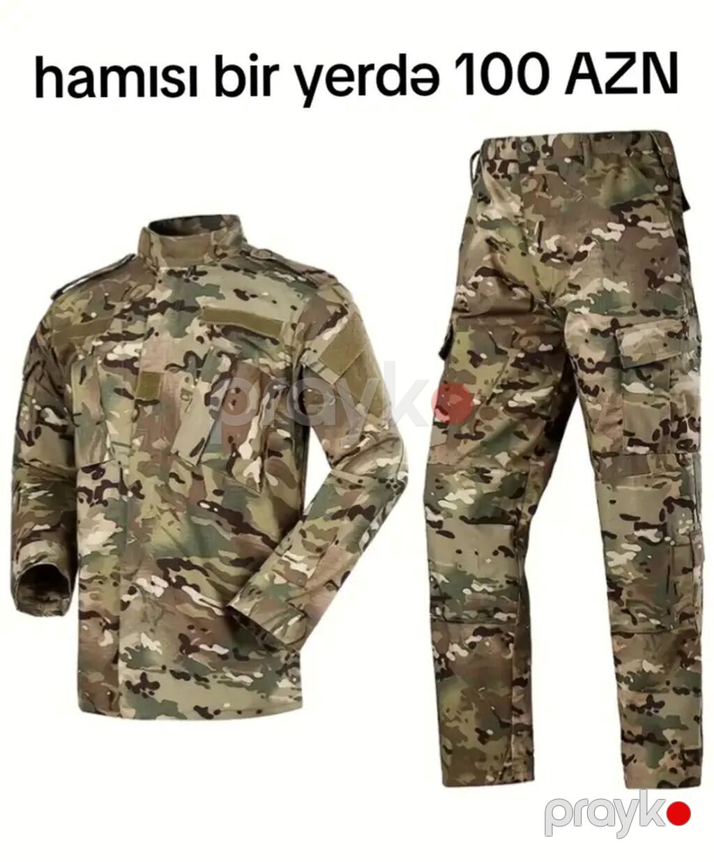 Taktiki avadanlıq dəsti Komplektə daxildir: - Kamuflyaj rəngli — Süfrə qabı, Bakı (2)