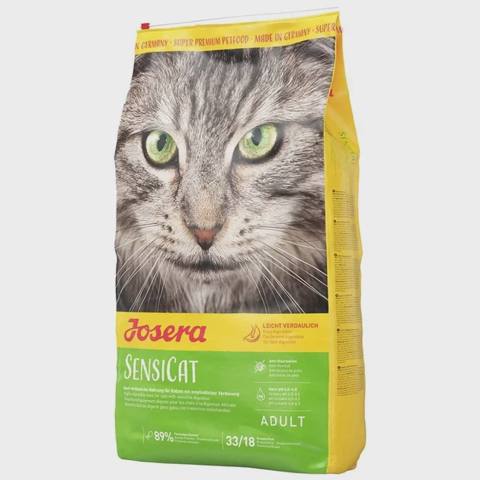 Josera SensiCat, həssas həzm sistemi olan yetkin pişiklər üçün quru yem (çəki ilə) — კატები