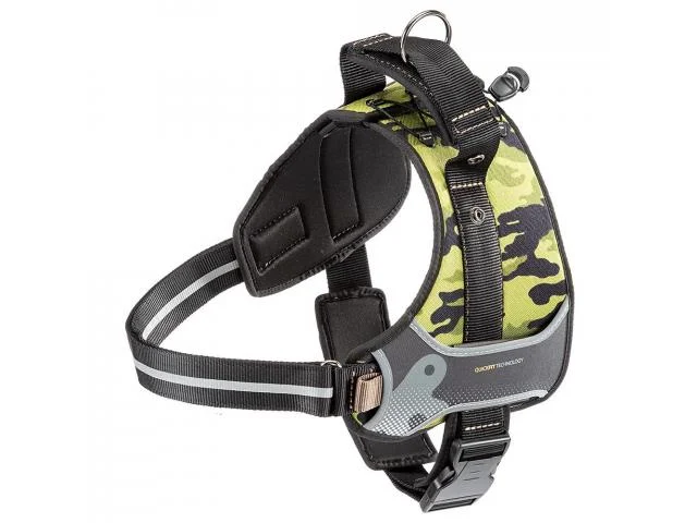 Ferplast Hercules Cammie Neylon Kamuflyaj İt Qoşqusu, 43-56 sm x 59-70 sm x 25 mm, M ölçüsü — Bakı