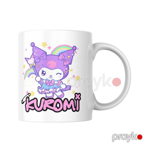 Fincan Kuromi KR0101, keramika, ağ, 325 ml — Bakı