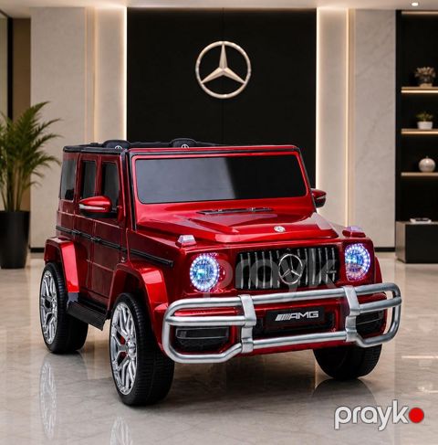Uşaq elektrik avtomobili Mercedes-Benz G63 AMG Gelandewagen, qırmızı, 8 yaşa qədər — Bakı