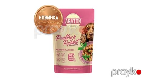 Araton Adult Dog All Breeds with Poultry and Rabbit 85 g — Bakı