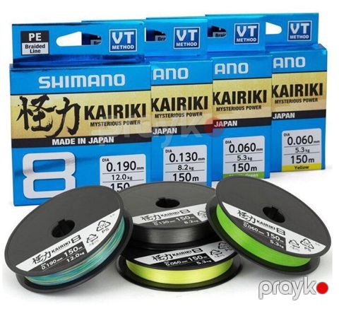 Hörmə qaytan Shimano Kairiki 8 0.315mm 150 m 33.5 kq Mantis Yaşıl — Bakı