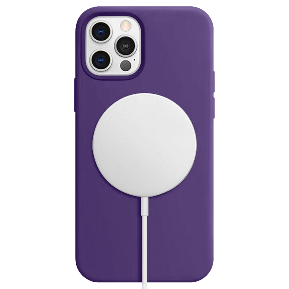Viva Madrid Ferro Liquid Silicone Case for MagSafe iPhone 13 Pro (6.1") 360º Bumper Full Protection VIVA-IP13PM-FERPUR Purple — Mallar, Bakı (2)