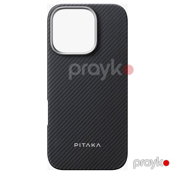 Pitaka Ultra Slim Case For iPhone 16 Pro Max (KI1601PMA) Black/Grey — Mallar, Bakı (4)