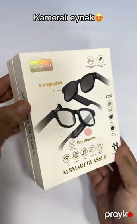 AI Smart Glasses – kamerali ağıllı eynək - 8 MP inteqrə olunmuş — Bakı