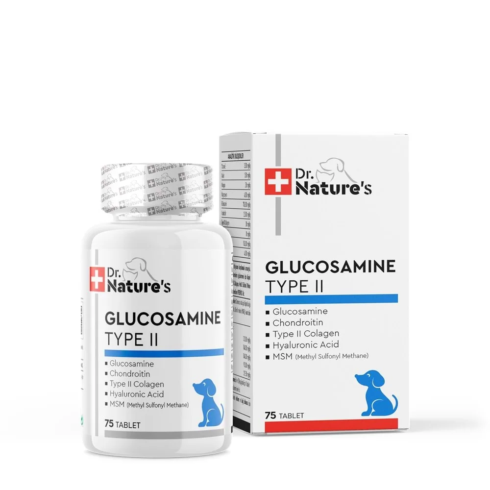 Dr.Natures İtlər üçün Qlükozamin Tip II Oynaq Dəstəyi, 75 Tablet — Bakı